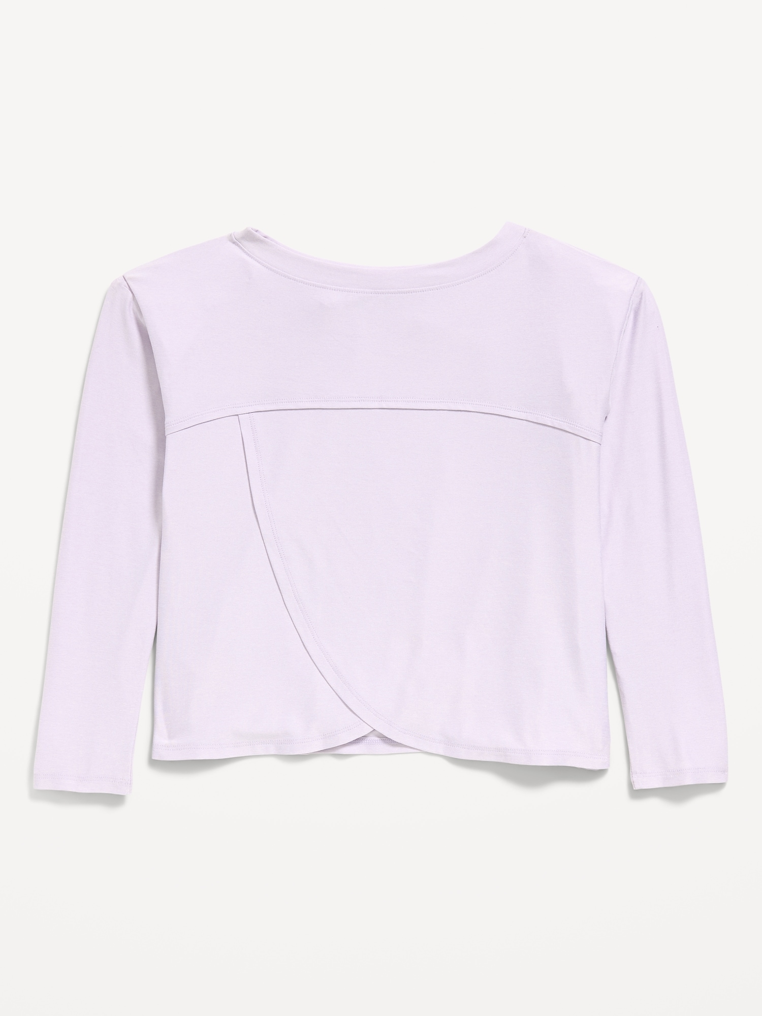 CloudMotion Long-Sleeve Cross-Back Top for Girls