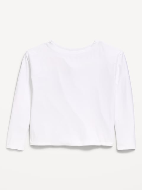 CloudMotion Long-Sleeve Cross-Back Top for Girls
