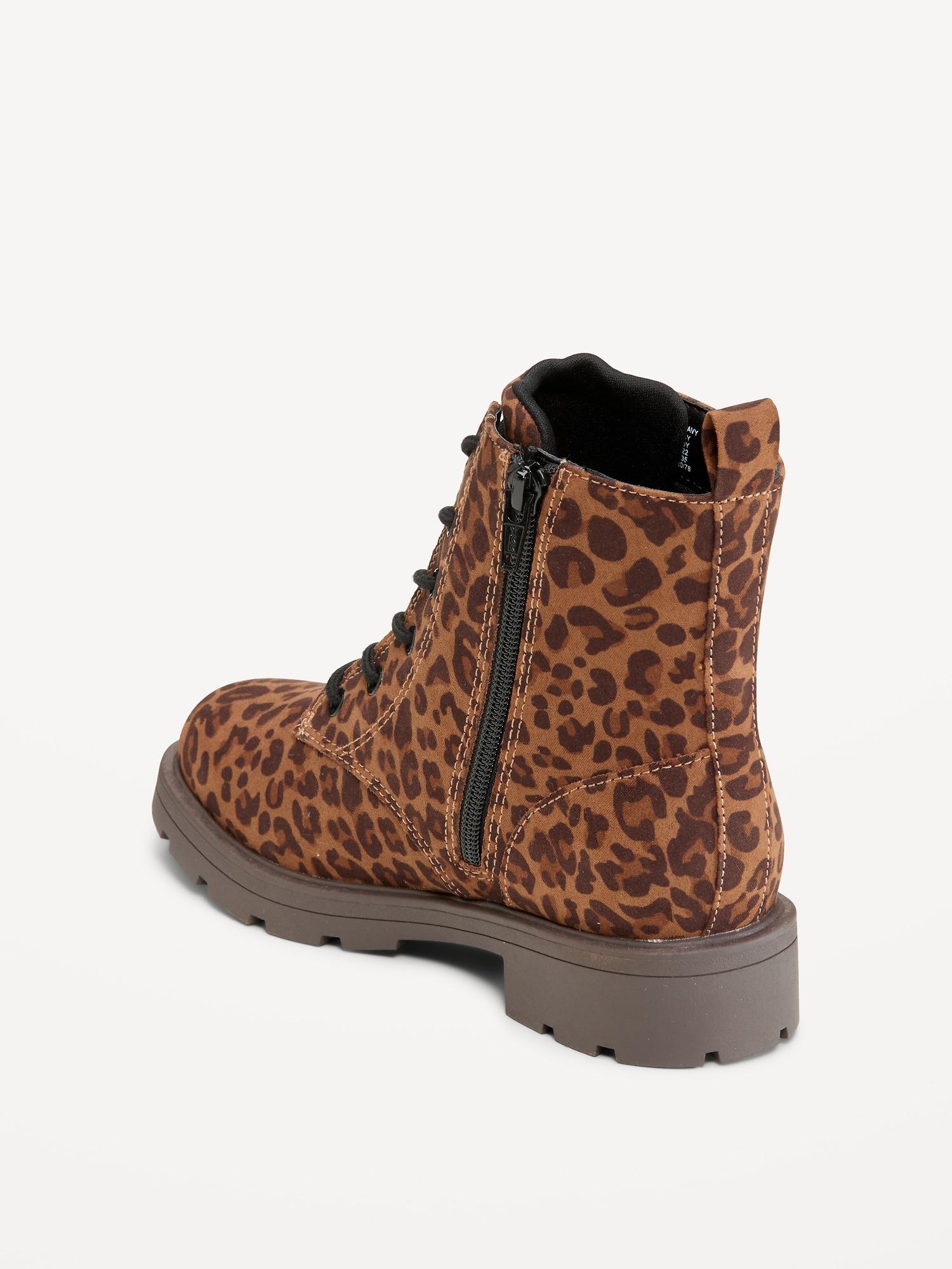 Faux-Suede Combat Boots for Toddler Girls
