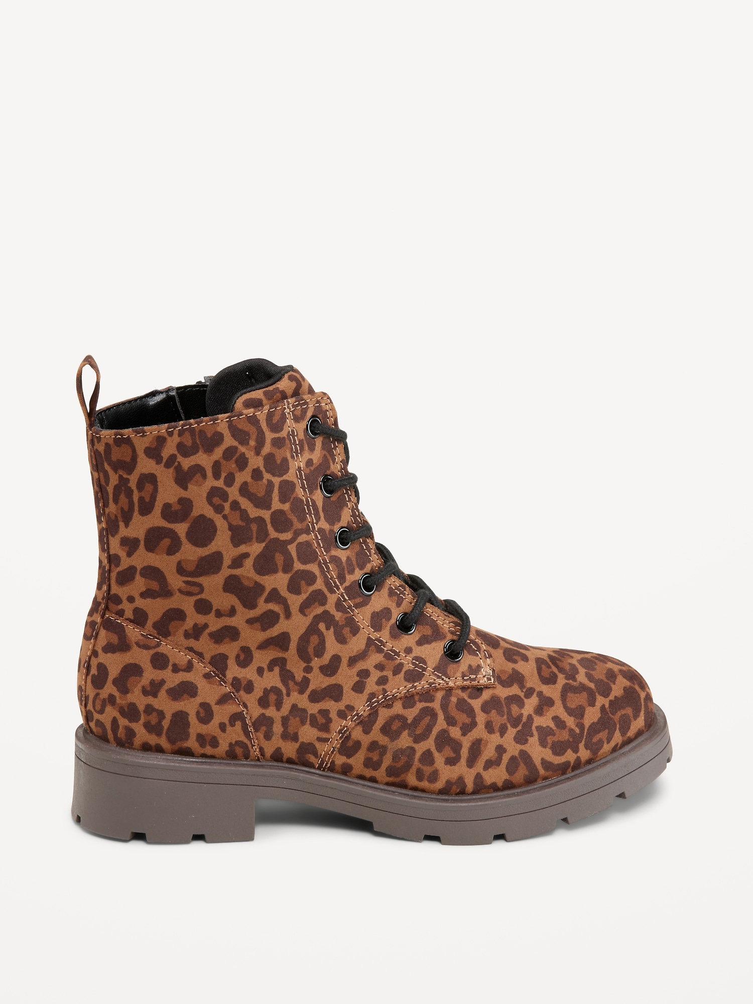 Faux-Suede Combat Boots for Toddler Girls