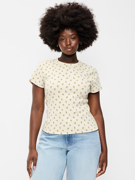 Image number 6 showing, Snug Crop T-Shirt