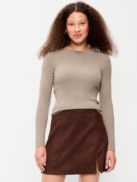SoSoft Lite Crew-Neck Long-Sleeve Ribbed Top