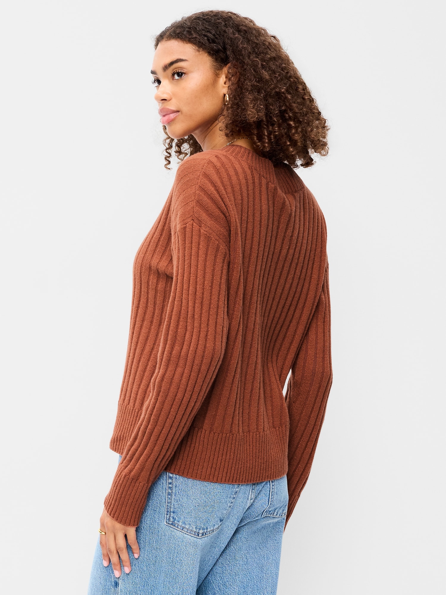 SoSoft Ribbed V-Neck Sweater