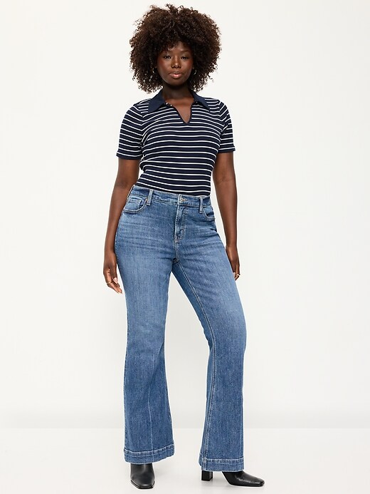 Image number 4 showing, High-Waisted Flare Jeans