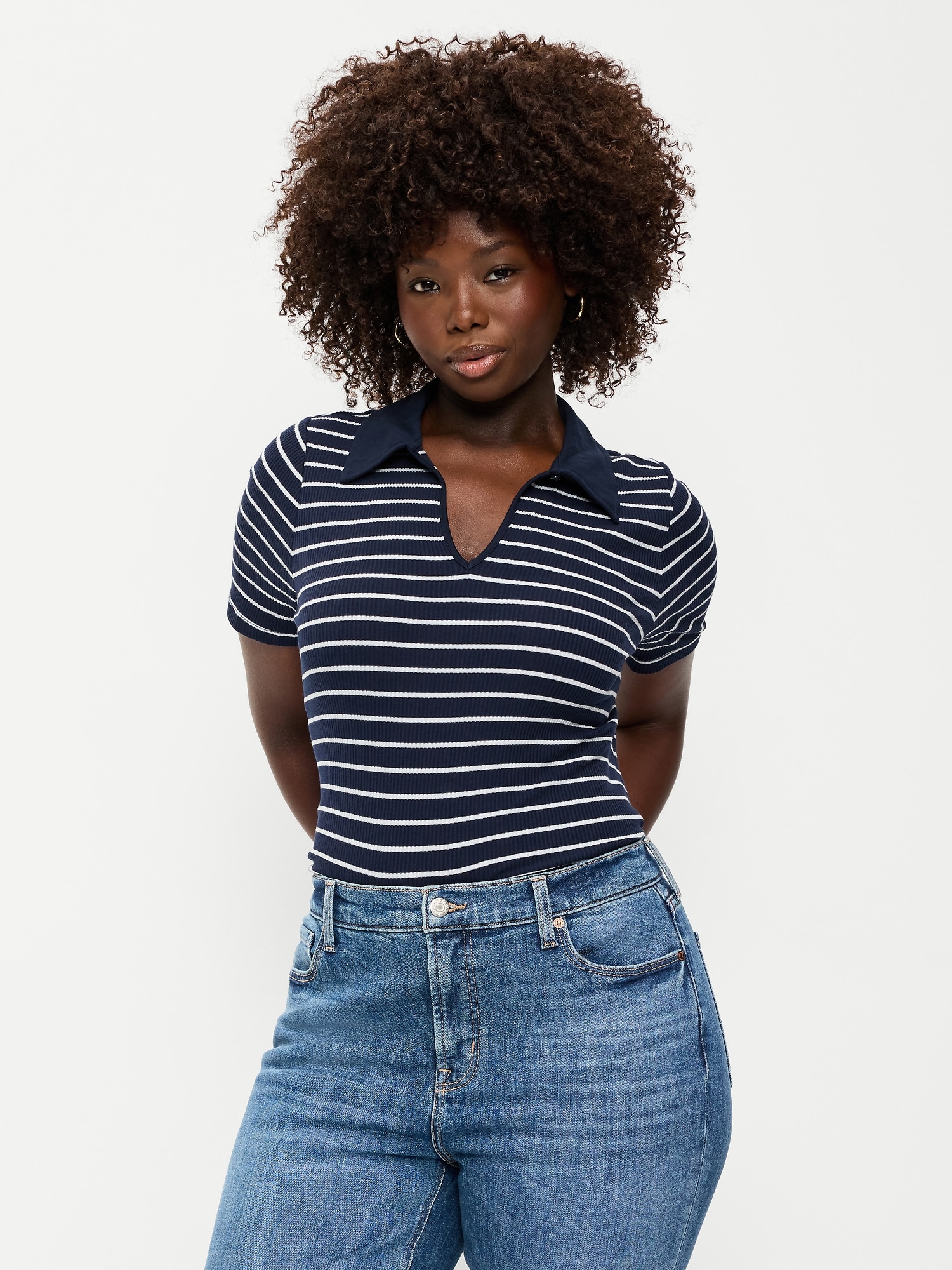 Keyhole Polo Top