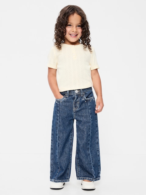 Super Baggy Wide-Leg Jeans for Toddler Girls