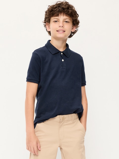 School Uniform Pique Polo Shirt for Boys