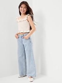 Image number 3 showing, Super Baggy Wide-Leg Jeans for Girls