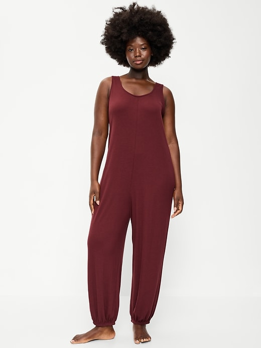Image number 3 showing, Harem-Leg Pajama Jumpsuit