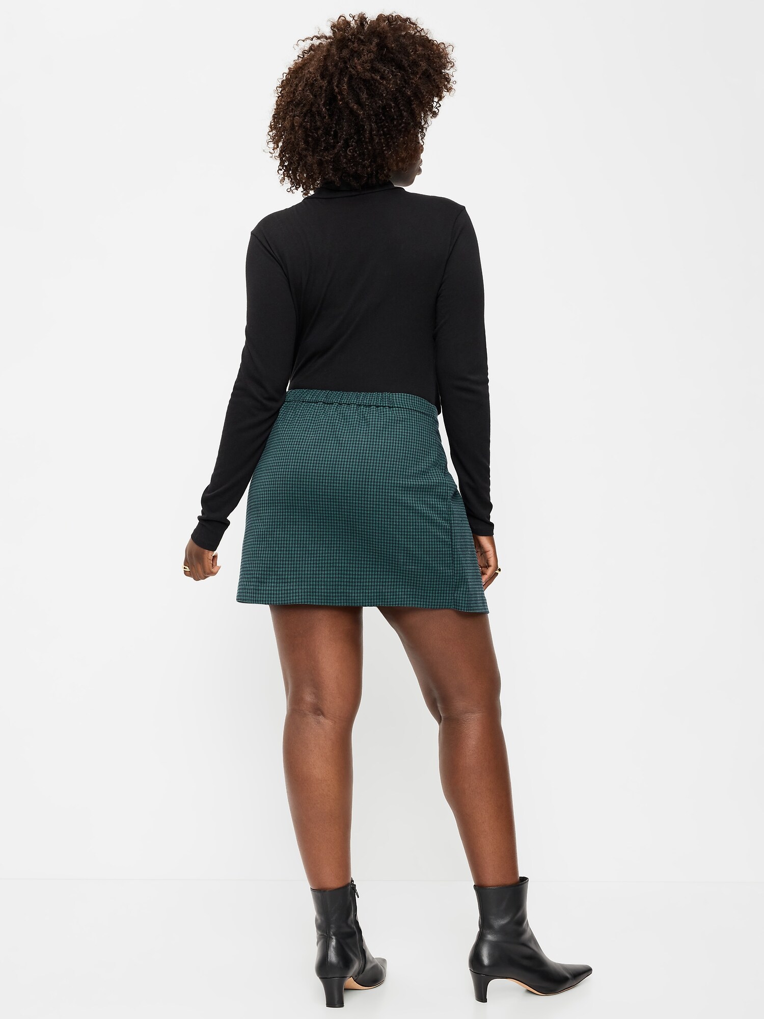 Женская юбка Old Navy Mini Wrap, цвет: Синий клетчатый — фото 6