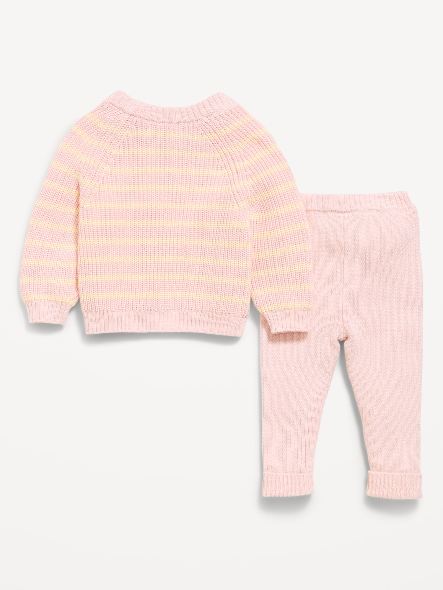 Cozy Ribbed Sweater and Leggings Set for Baby