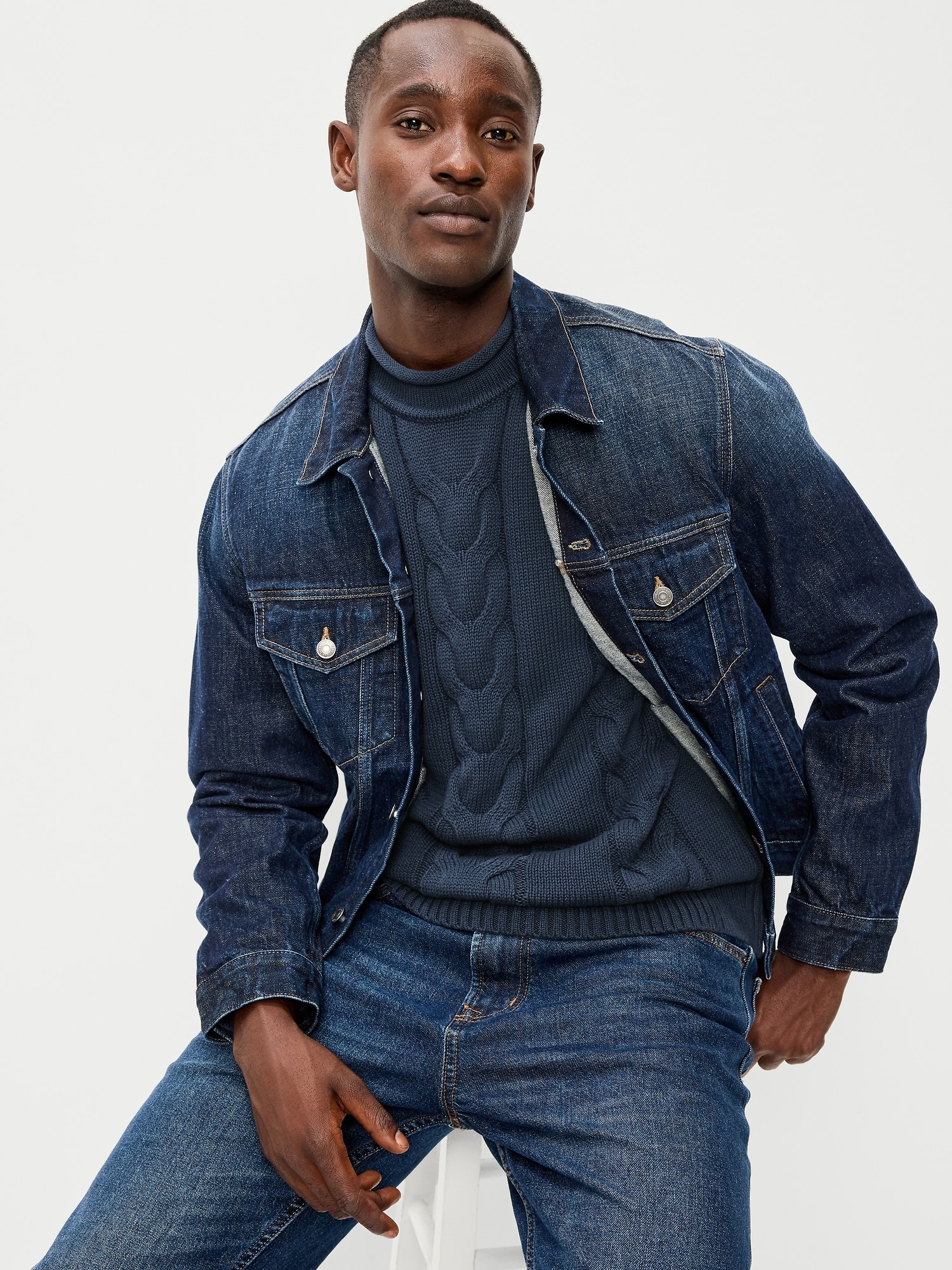 Loose Cable-Knit Sweater