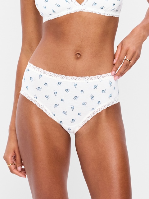 Lace-Trim Hipster Underwear