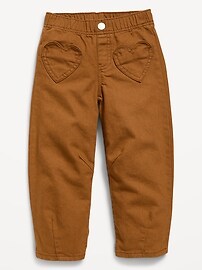 Image number 1 showing, Super Baggy Heart-Pocket Barrel-Leg Jeans for Toddler Girls