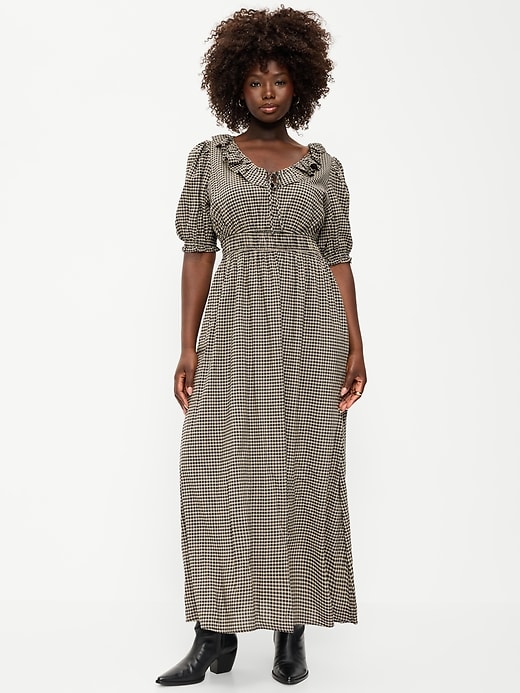 Image number 7 showing, Ruffle-Trim Boho Maxi Dress