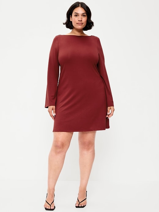 Low-Back Flare Mini Dress