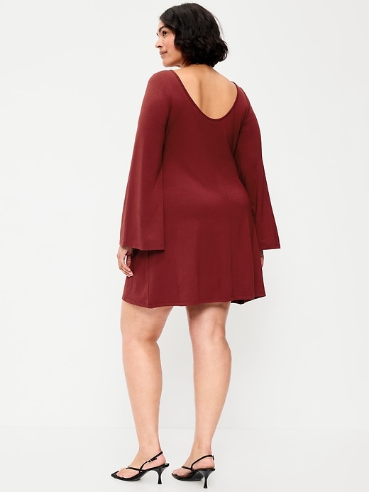 Low-Back Flare Mini Dress