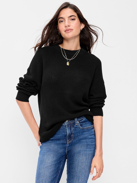 Seaside Cotton Shaker Tunic Sweater
