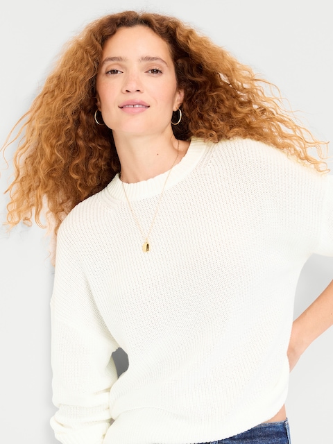 Seaside Cotton Shaker Tunic Sweater