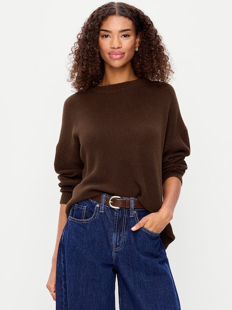 Seaside Cotton Shaker Tunic Sweater