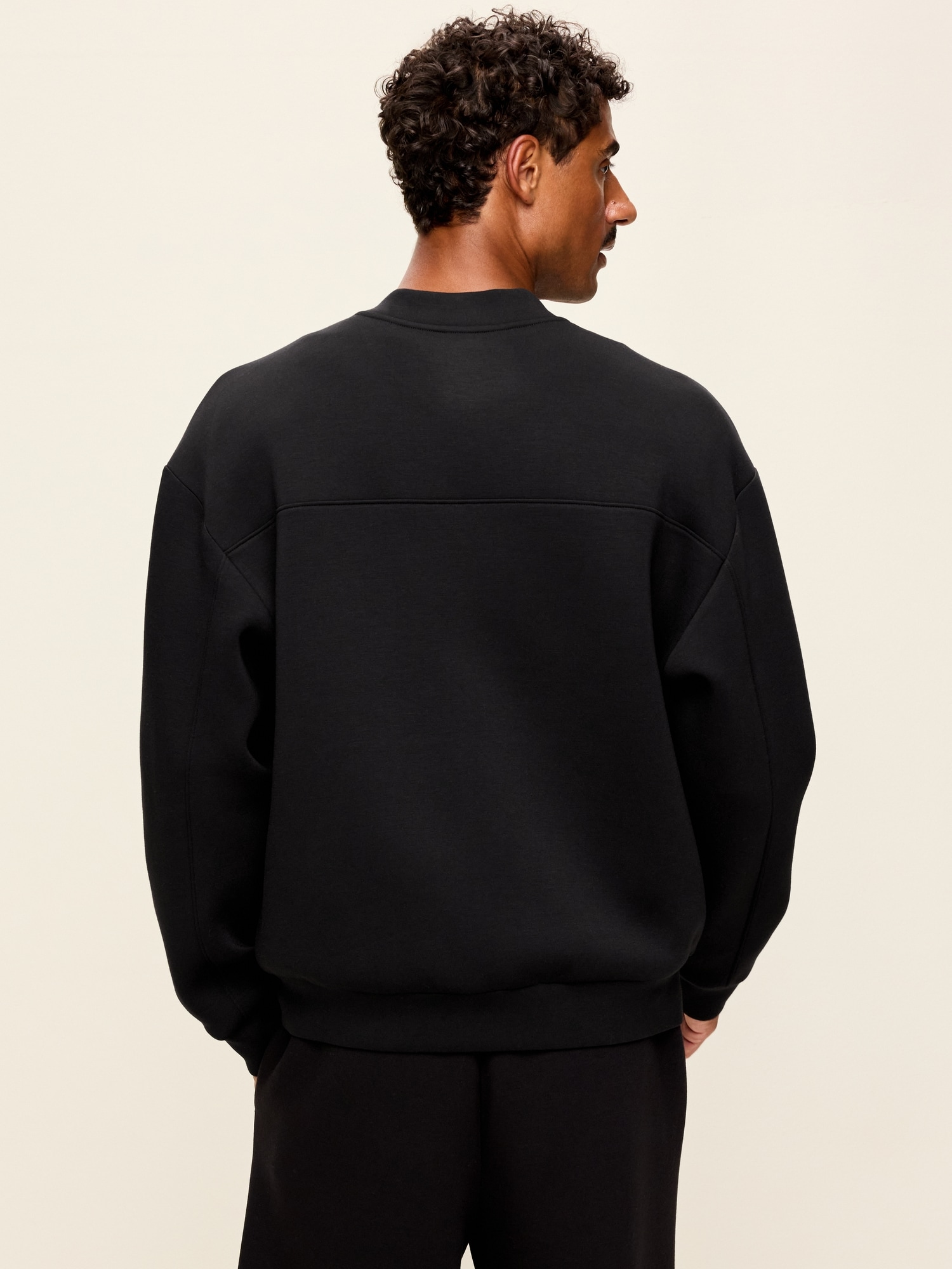 Bounce Fleece Oversized Bomber Jacket