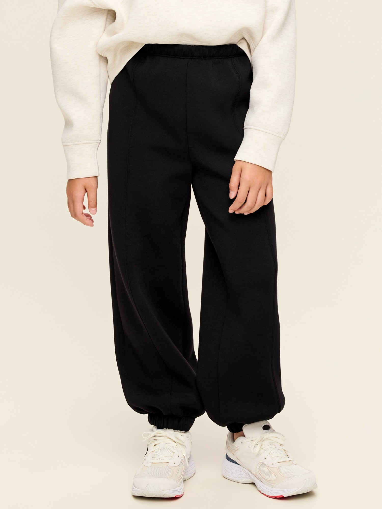 High-Waisted Bounce Fleece Jogger Sweatpants for Girls