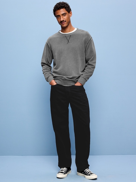 Structured Loose Non-Stretch Jeans