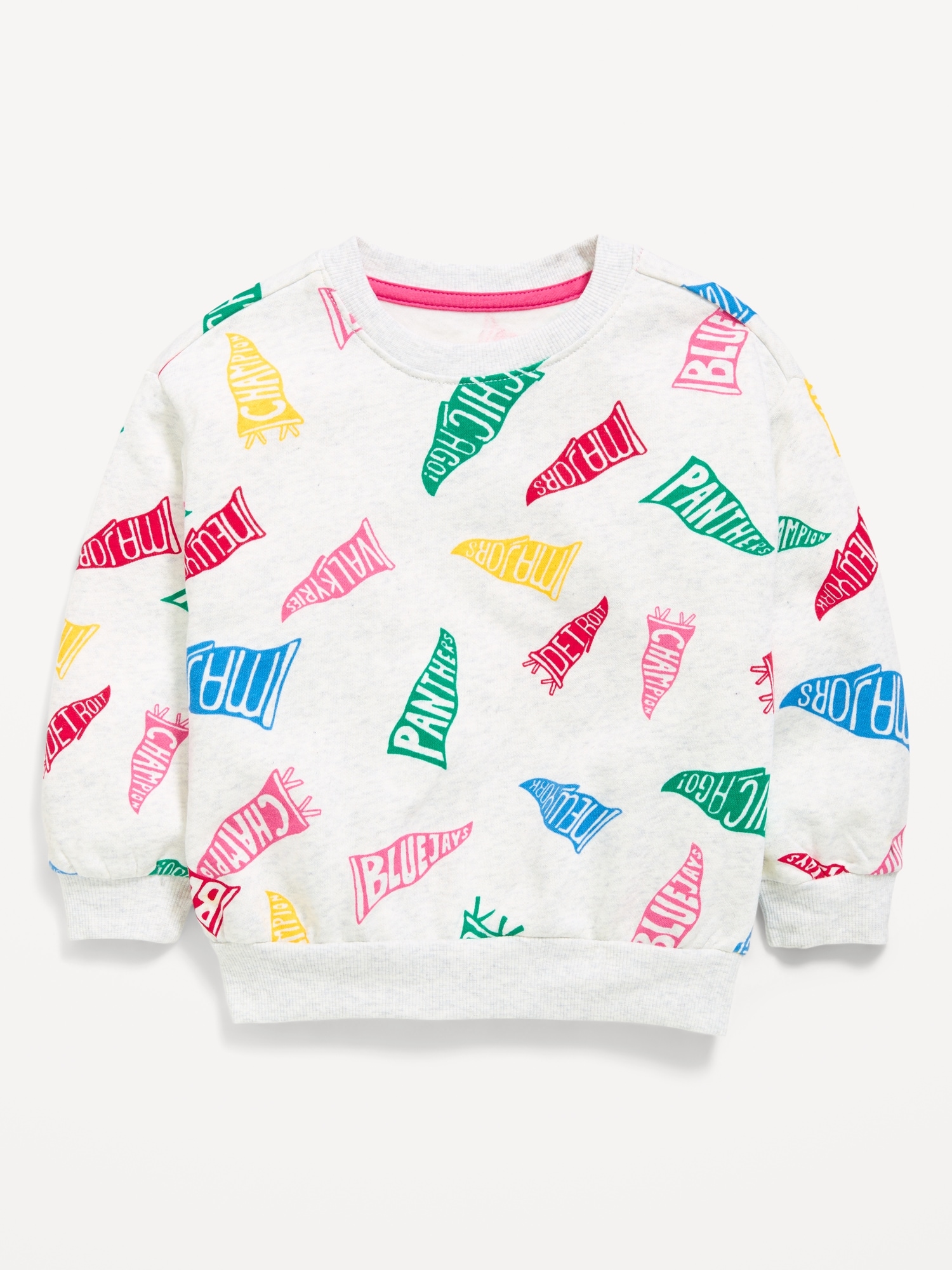 Long-Sleeve Logo Graphic Sweatshirt for Toddler Girls