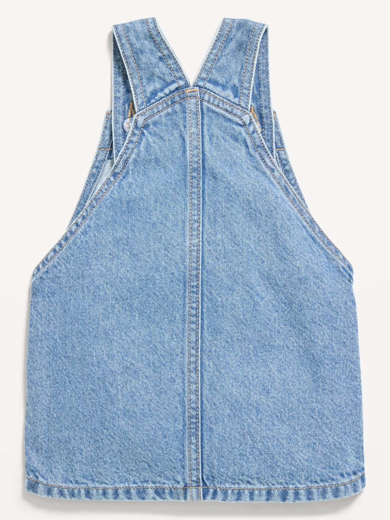 Printed Denim Skirtall Dress for Baby