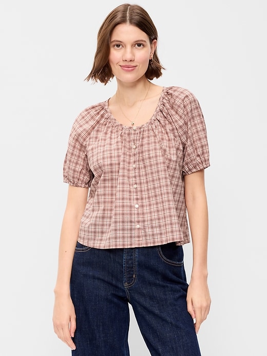 Airy Button-Down Top