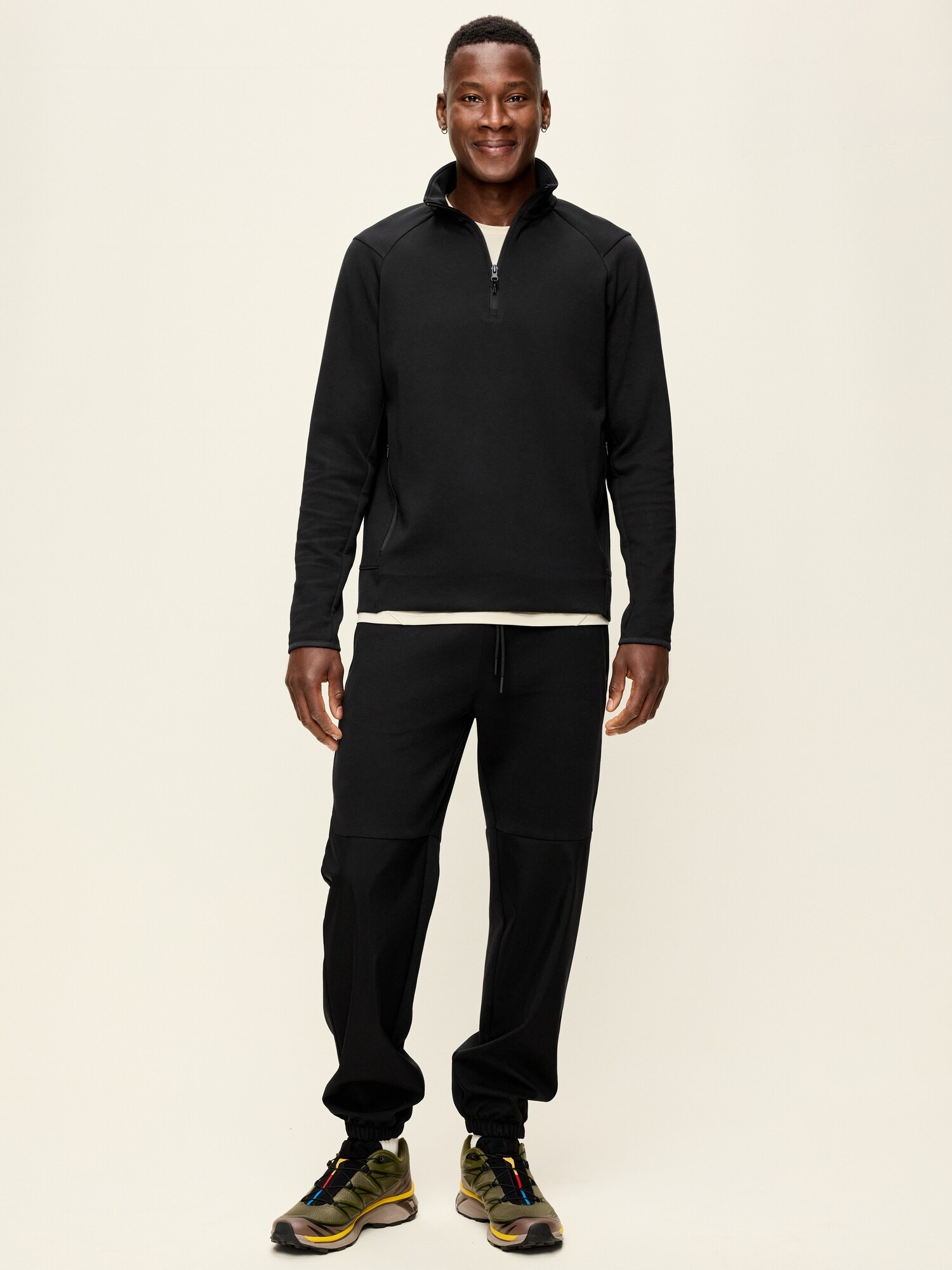 Мужские брюки Old Navy Dynamic Fleece Mixed Media, цвет: Чёрный — фото 2