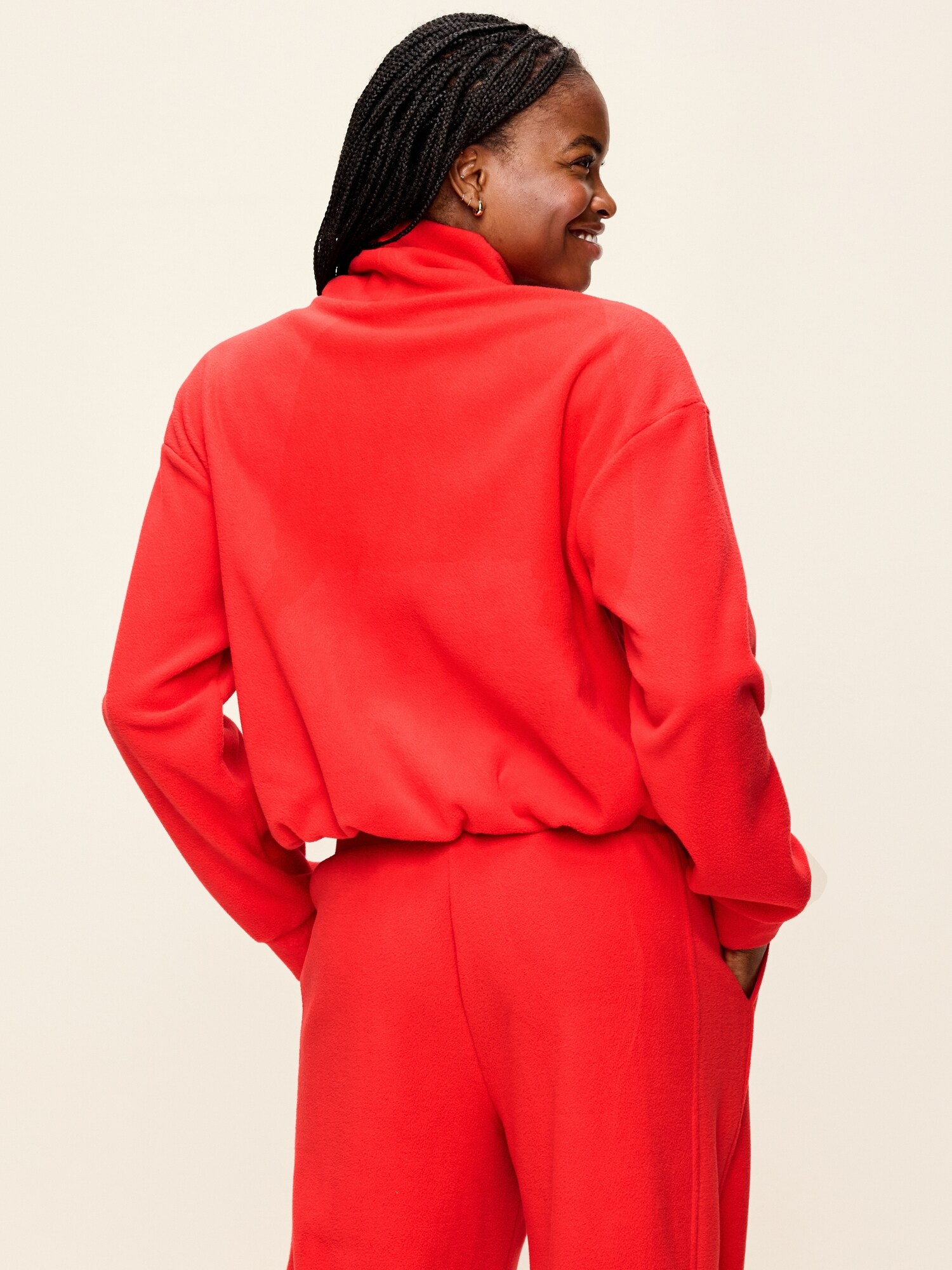 Женский свитер Old Navy Performance Fleece Funnel Neck Pullover, цвет: Amaryllis — фото 2