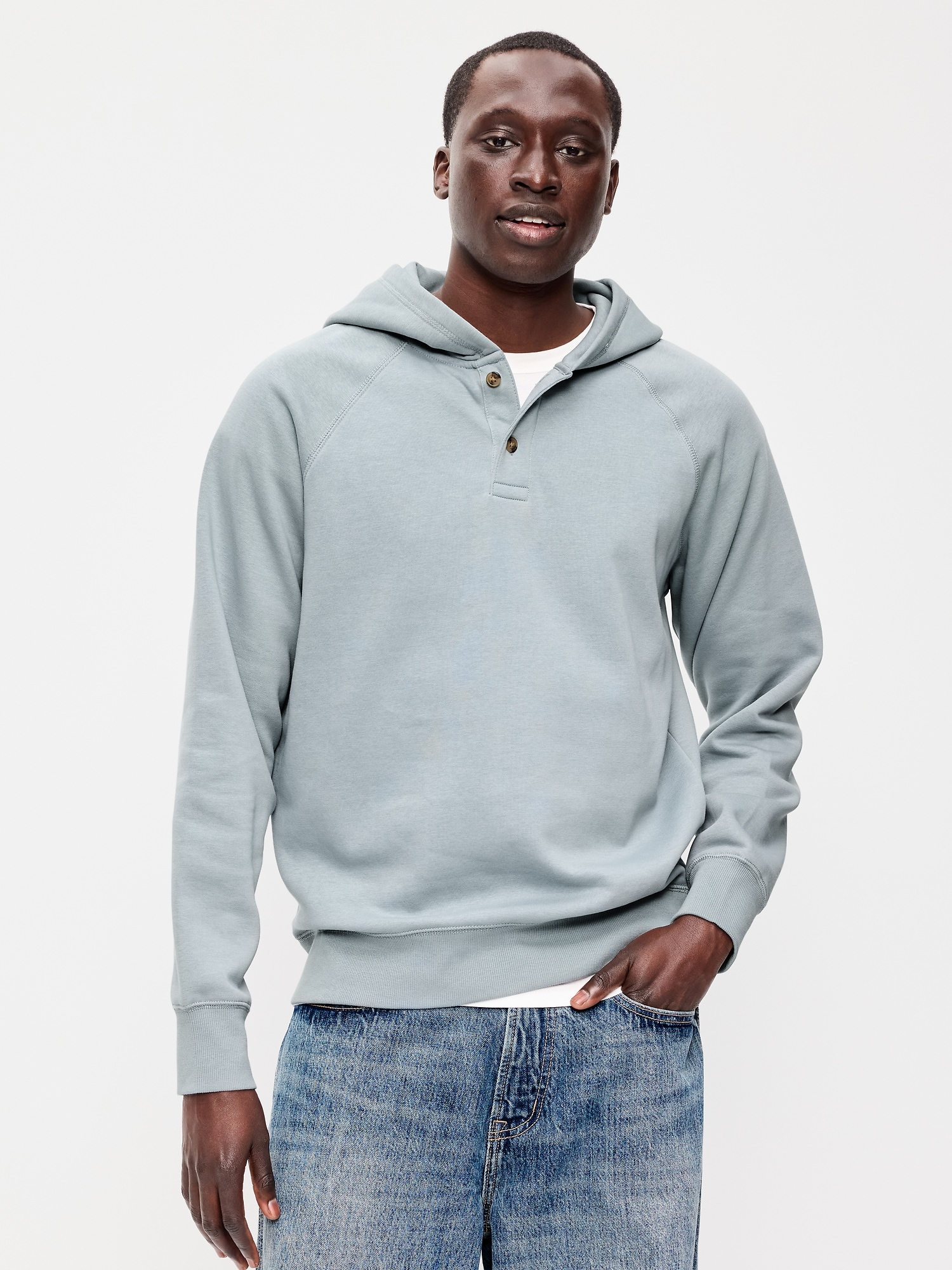Henley Pullover Hoodie