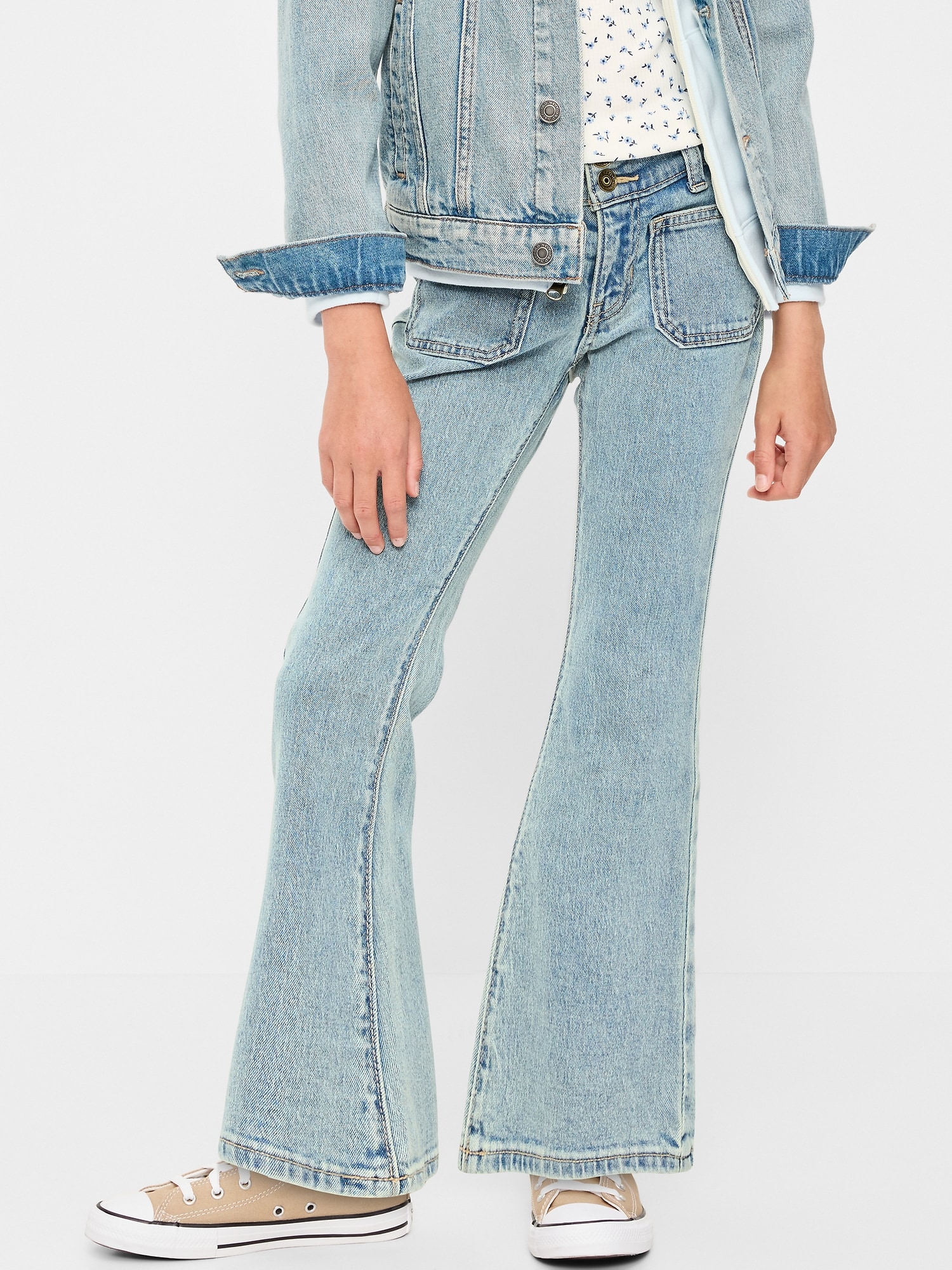 Low-Rise Flare-Leg Jeans for Girls