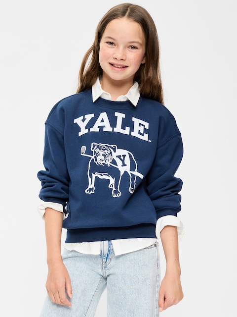 College Oversized Graphic Tunic Sweatshirt for Girls