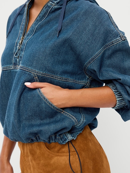 Denim Popover Hooded Jacket | Old Navy