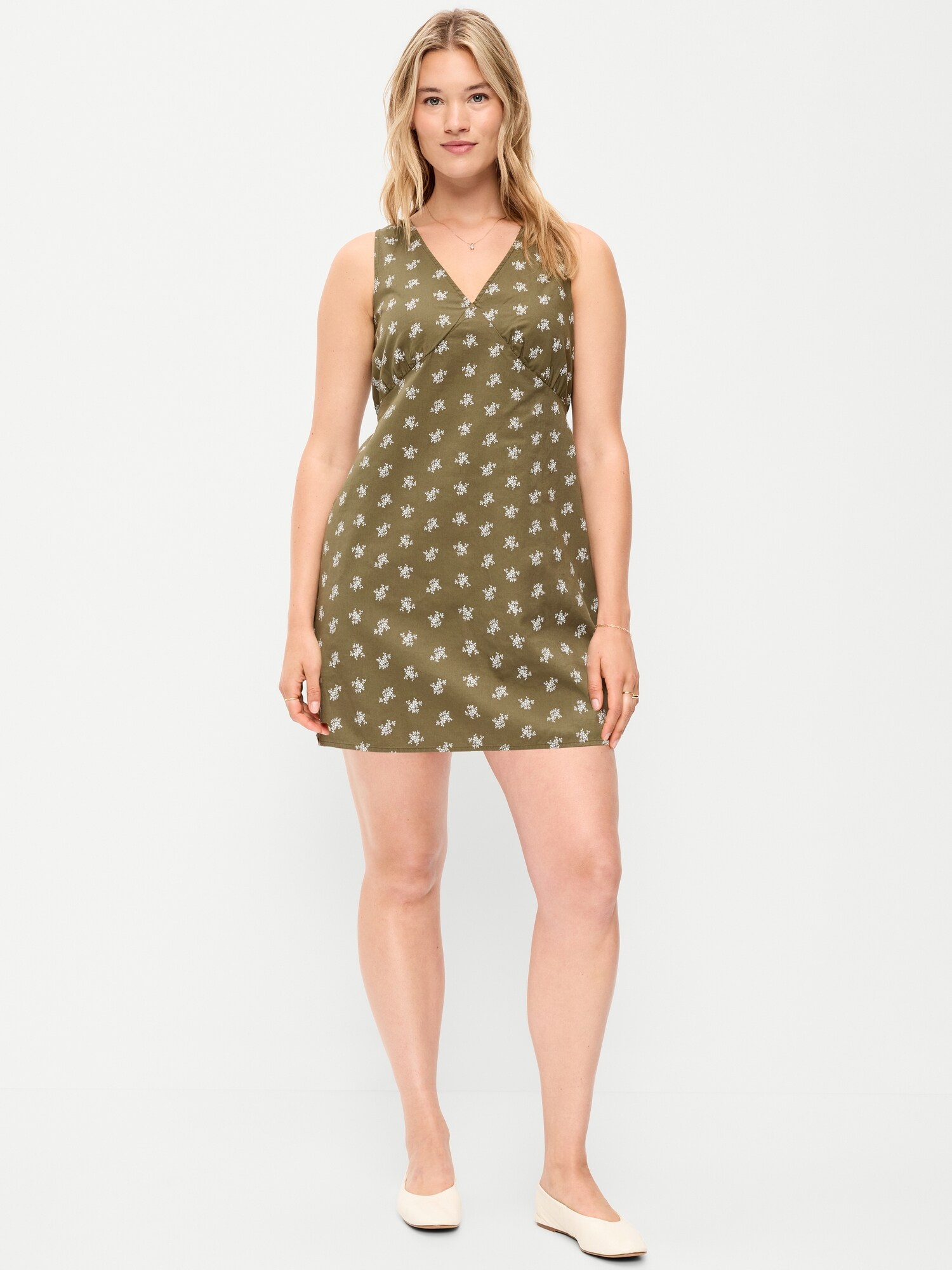 Sleeveless A-Line Mini Dress