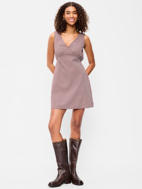 Sleeveless A-Line Mini Dress