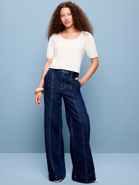Extra High-Waisted Super Wide-Leg Jeans