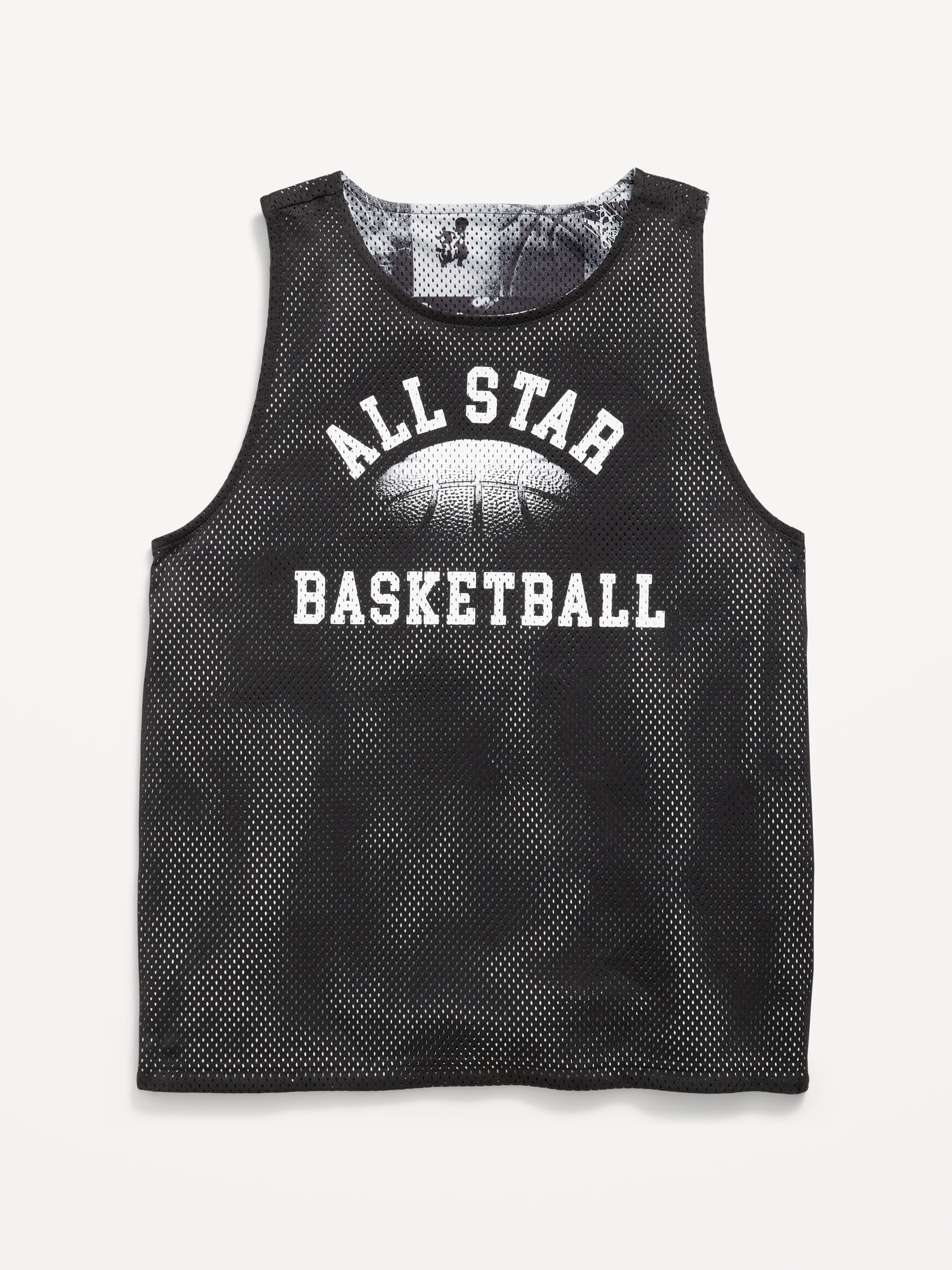 Oversized Mesh Reversible Tank Top for Boys