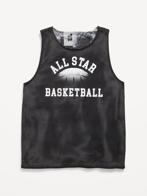 Oversized Mesh Reversible Tank Top for Boys
