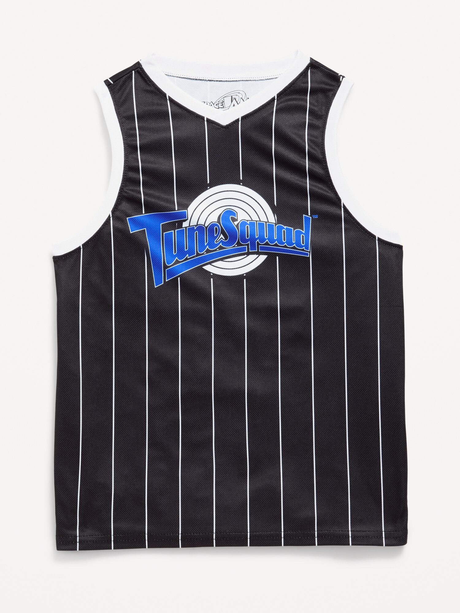 Топ Old Navy Space Jam™ Mesh Graphic Basketball Tank Top для мальчиков, цвет: Чёрный — фото 2