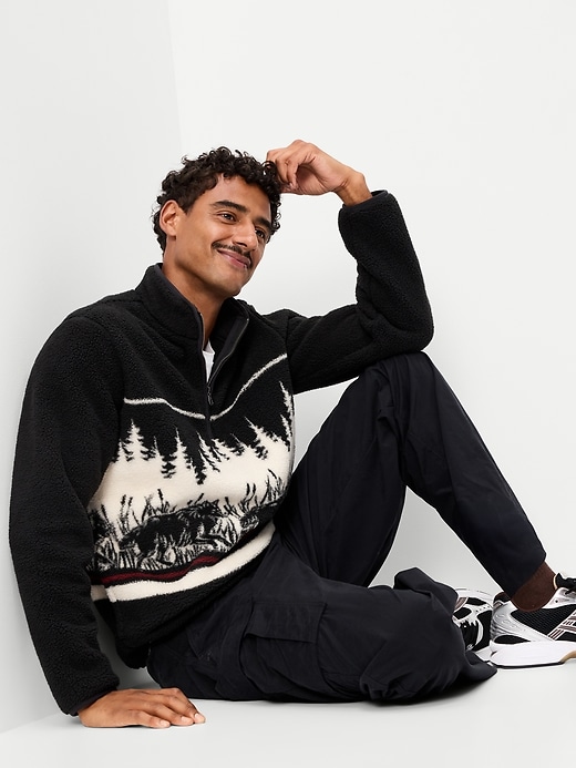 Sherpa Quarter Zip | Old Navy
