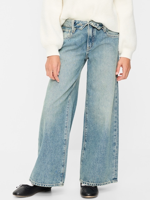 Super Baggy Wide-Leg Jeans for Girls