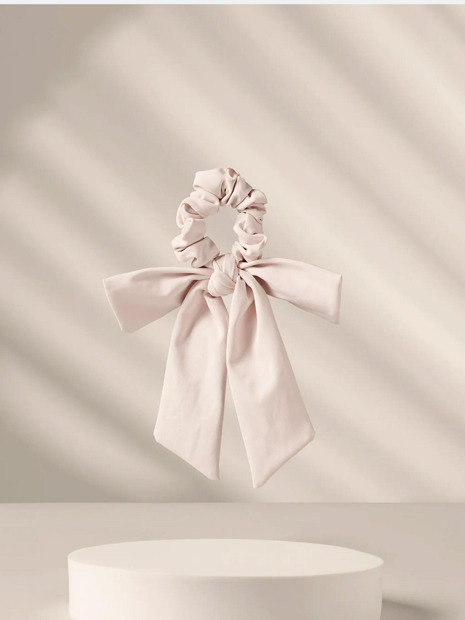 The Hair Edit Goddess Ribbon Bow Scrunchie