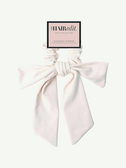 The Hair Edit Goddess Ribbon Bow Scrunchie