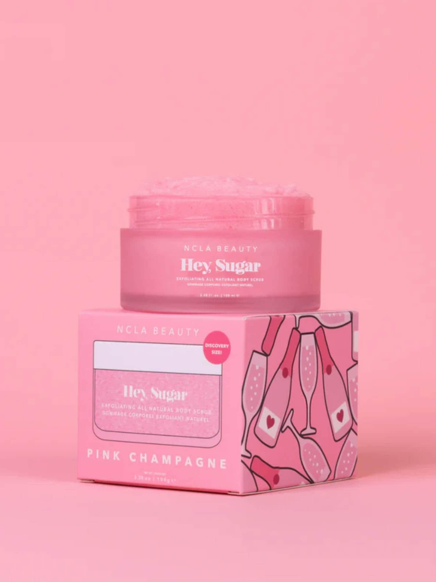 NCLA Hey Sugar Pink Champagne Discovery Size Body Scrub