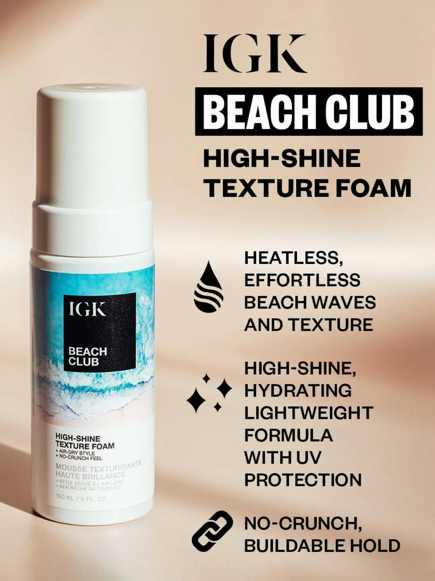 IGK Beach Club High-Shine Texture Foam