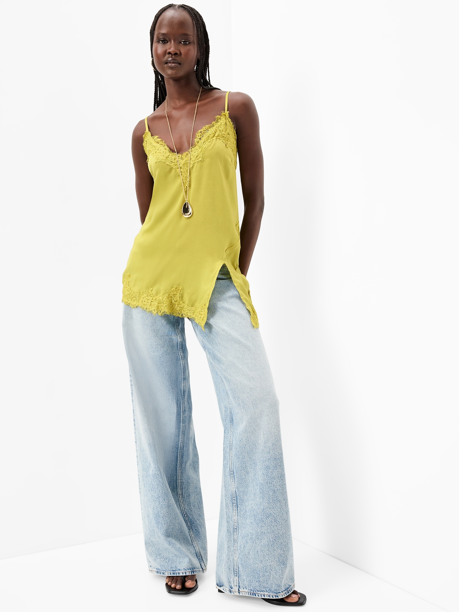 Sleeveless Satin Tops | Old Navy