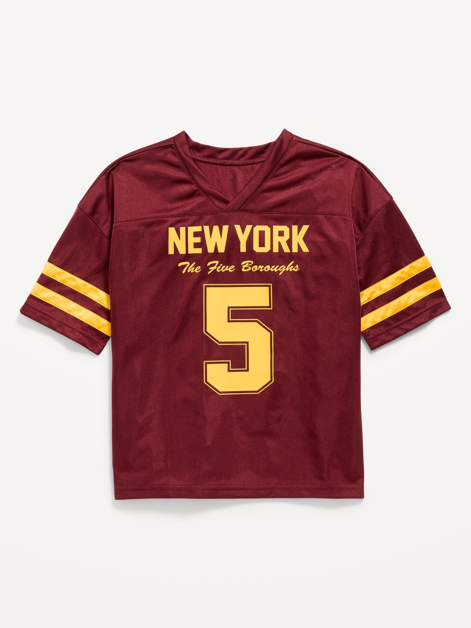 Oversized Football-Style Lifestyle Jersey T-Shirt for Boys